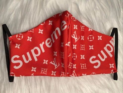 Louis Vuitton Supreme Red Face Mask - $12 New With Tags - From Nguyên