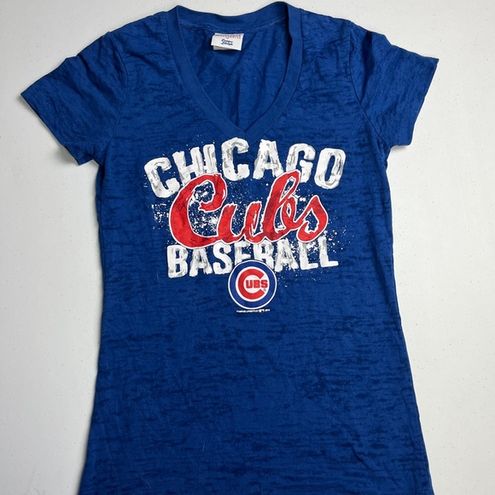 Campus Lifestyle, Tops, Chicago Cubs Mlb V Neck T Shirt Sz M