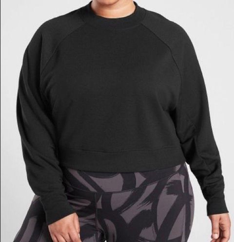 athleta crop sweatshirt