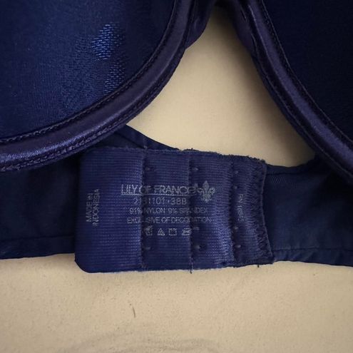 Lily Of France Royal Blue Push Up Bra Size undefined - $23 - From Carla