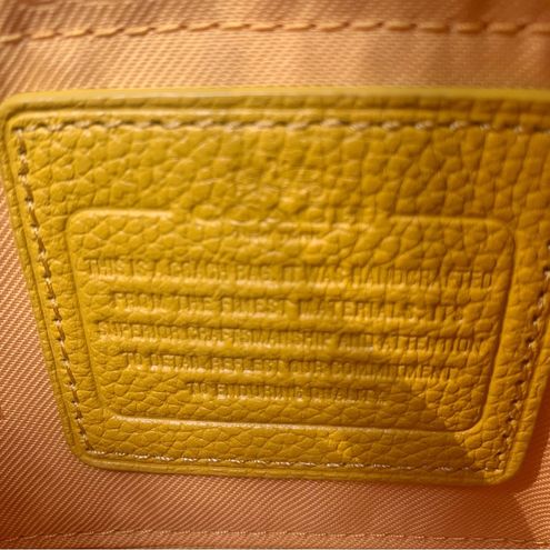 Coach Purse Small Rhyder Pochette Leather Shearling Crossbody Yellow Style  36490 - $79 - From Jessica