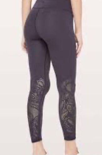 Lululemon Reveal Tight *Lattice Paisley 28 Evergreen SZ 6