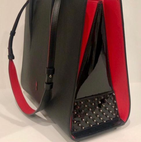 Christian Louboutin Black Calfskin Medium Paloma Top Handle Bag ○ Labellov  ○ Buy and Sell Authentic Luxury