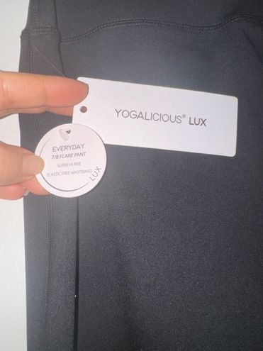 Yogalicious Lux Everyday 7/8 Flare Woman's Pant Size L Black. Black Size L  - $50 New With Tags - From Ina