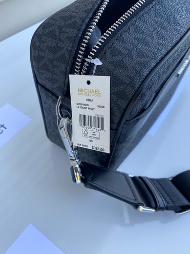 MICHAEL KORS KENLY LG POCKET XBODY BLACK MULTI  Michael kors, Michael kors  bag, Large crossbody bags