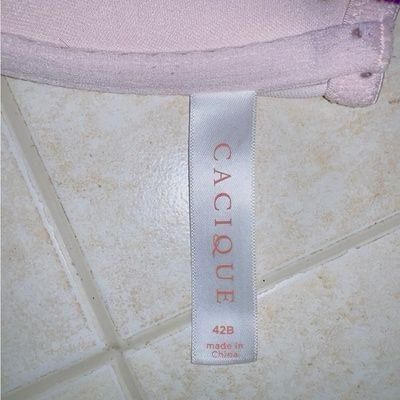 Cacique by Lane Bryant Pink Front Closure Boost Push Up Plunge