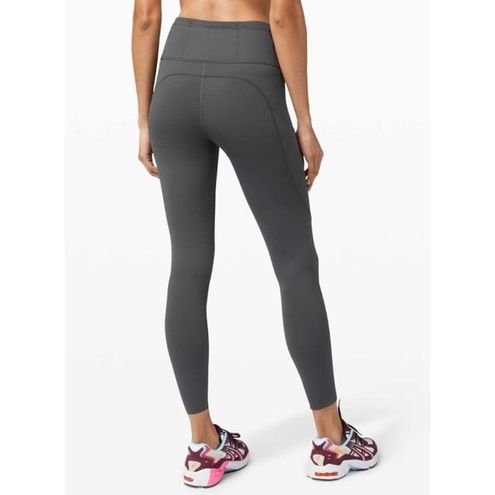 Lululemon Fast and Free Tight 25 Nulux Graphite Gray 4 - $76