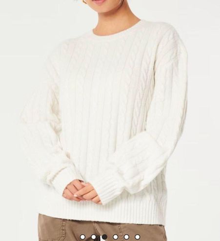 Hollister White Big Comfy Sweater - $30 New With Tags - From Lilly