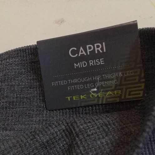 Tek Gear Capri L/XL Cosmic Grey Fitted Mid rise Gray Size L - $15 New With  Tags - From Patti