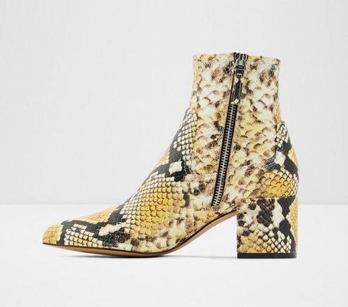 aldo yellow boots