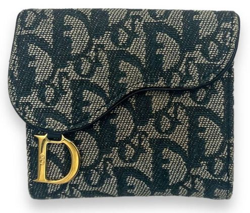 Christian Dior Diorissimo Pattern Compact Wallet