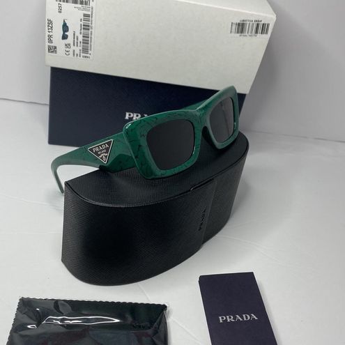 Prada Women's Fashion 50mm Green Marble Sunglasses, PR-13ZS-16D5S0 -  13G4FA