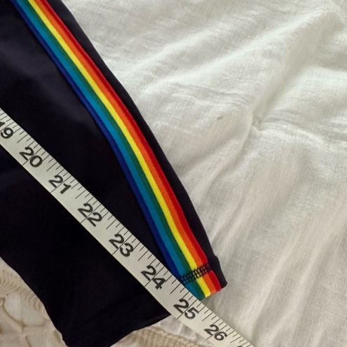 Zyia Active Navy Rainbow Stripe High Rise Pants - $23 - From Madi