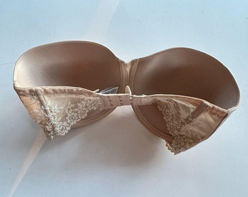 Wacoal Strapless Nude Beige & Cream Lace #854191 BRA 32DD Size undefined -  $22 - From weilu