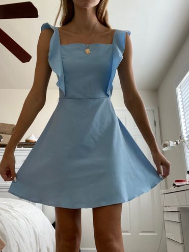 shein light blue dress