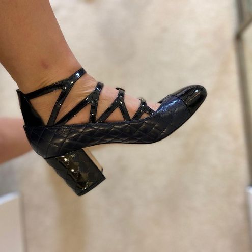 Chanel strap pumps. Size fit 7 - $928 New With Tags - From Jayoung