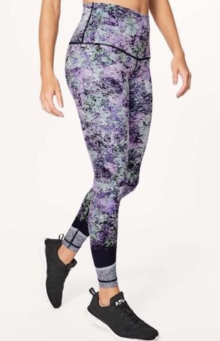 Lululemon Wunder Under Hi-Rise Tight (Nulux 28) Vivid Vision 50g Multi  Black Size 6 - $55 - From Jenny