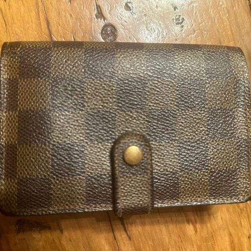 Louis Vuitton Authentic with COA Damier Ebene French Purse Wallet Gold -  $246 (63% Off Retail) - From Heidi