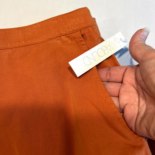 Abound Womens Pants Orange Size 3x Cotton Blend Casual Elastic‎ Waist - $25  New With Tags - From Heather