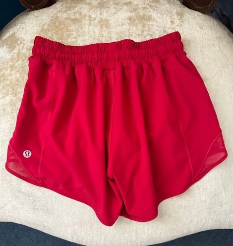 Lululemon Dark Red Hotty Hot Shorts 4” Size 2 - $28 (58% Off