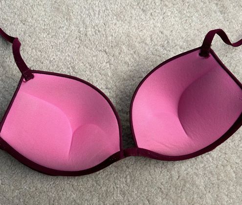 PINK - Victoria's Secret Super Push Up Bra Red Size 34 B - $15