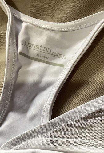 Lift mesh sports bra in white - Lanston Sport