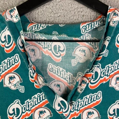 NFL Miami Dolphins Scrub Top Scrubs Size 2XL XXL Adult Unisex Medical Shirt  - $20 - From Tricia