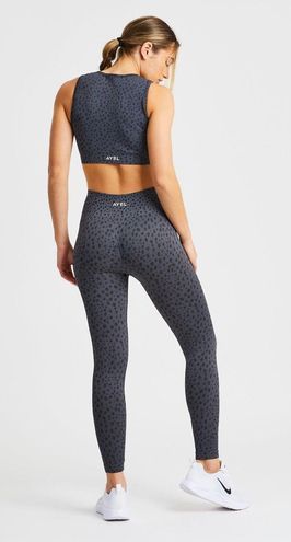 AYBL Evolve Speckled Seamless Vest & Leggings Set Gray Size XS