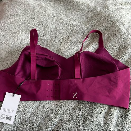 Knix Padded V-Neck Bra Thin Strap in Winterberry Size 8+ - $40 New With  Tags - From Callie