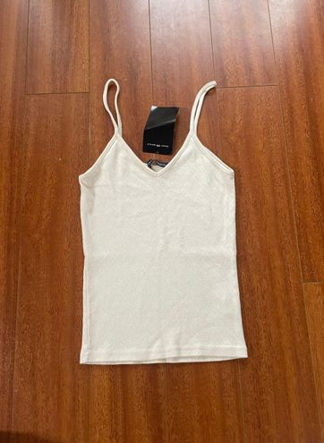 Brandy Melville Cream heart Pointelle Tank - $30 New With Tags - From sunny