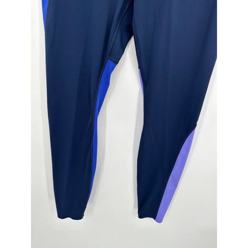 Avia Blue Purple Colorblock Pull On Activewear Leggings Women's Size Medium  M - $12 - From Taylor