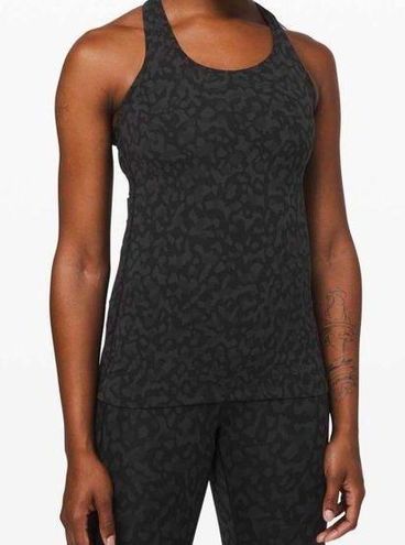 Lululemon Cool Racerback II Formation Camo Deep Coal Multi Size 6