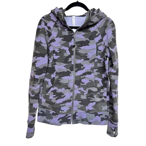 Lululemon Scuba Hoodie *Light Cotton Fleece Camo Dusky Lavender Multi Size  10 Purple - $89 - From Jessica