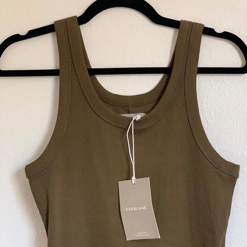 Everlane NWT The Ribbed Tank Dress in Beech Size L - $60 New With