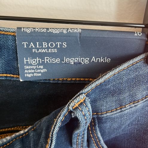 Talbots High Rise Jeggings Ankle Zippers Size 16 - $41 New With