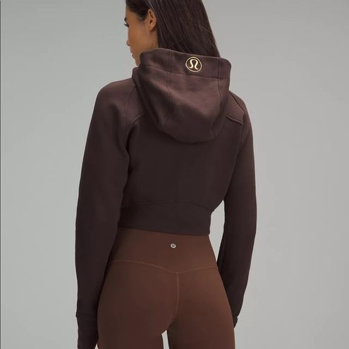 Lululemon Scuba Full-Zip Cropped Hoodie Espresso Size 4 - $94 New With Tags  - From Amy