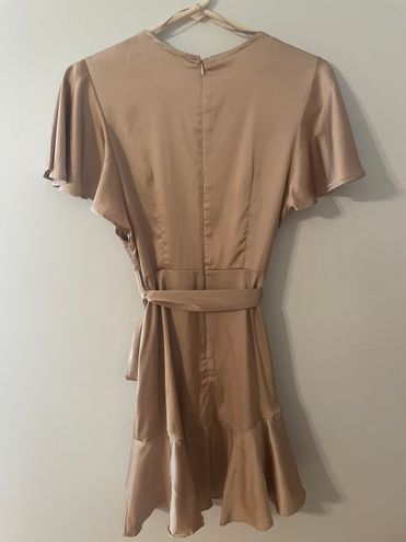 Oh Polly Satin Dress Gold - $26 (42% Off Retail) - From Mackenzie