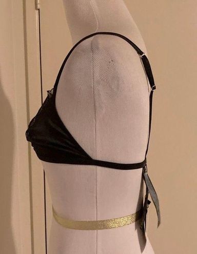 ZARA BNWT Lingerie Collection Bra with Lace Detail Size M Tan