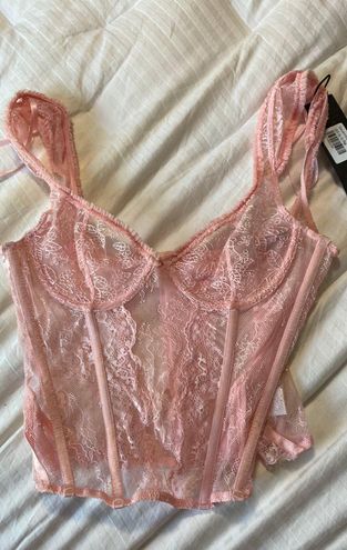 Some Like It Hot Lace Corset Pink