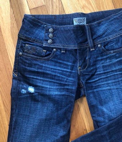 EXPRESS Rerock Jeans Blue Size 4 - $40 (63% Off Retail) - From Rayne