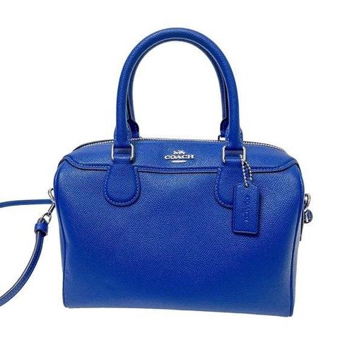 Coach Blue Leather Mini Bennett Satchel Coach