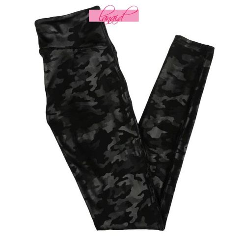 Spanx Faux Leather Camo Leggings Black Camouflage High-Rise Waist Skinny  Pants S - $35 - From Shop