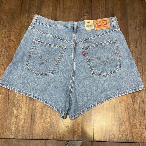 Levi's High Waisted Wide Leg Loose Mom Shorts