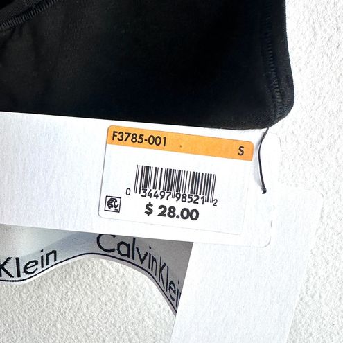 Calvin Klein NWT Small Black Logo Sports Bra - $22 New With Tags - From  Jenny