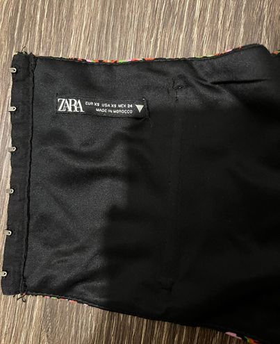 ZARA floral corset crop top Multi Size XS - $30 (25% Off Retail