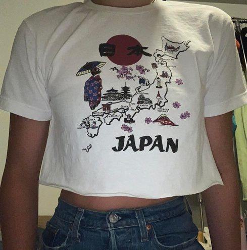 Brandy Melville Japan T Shirt White 9 Off Retail From Lillian