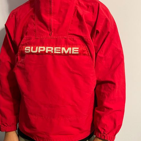 supreme Heavy Nylon Anorak Windowpane M www.krzysztofbialy.com