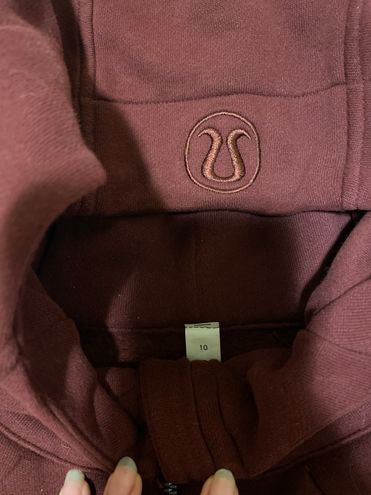 Lululemon Scuba Full-zip Hoodie In Red Merlot