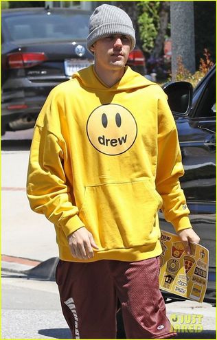 drew house mascot hoodie golden yellow L garzeparts.com