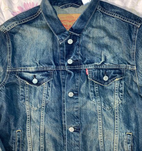 Levi's NWT Strauss & Co. Dark Wash Relax Trucker Denim Jacket Men Sz M  Women Sz L Blue Size M - $80 New With Tags - From Tabitha
